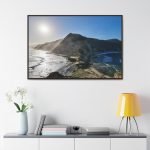 Framed photo of Gerickes Point in Wilderness, two cliffs meeting the sea